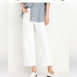 ON High-Waisted Wow Crop Wide-Leg Jeans